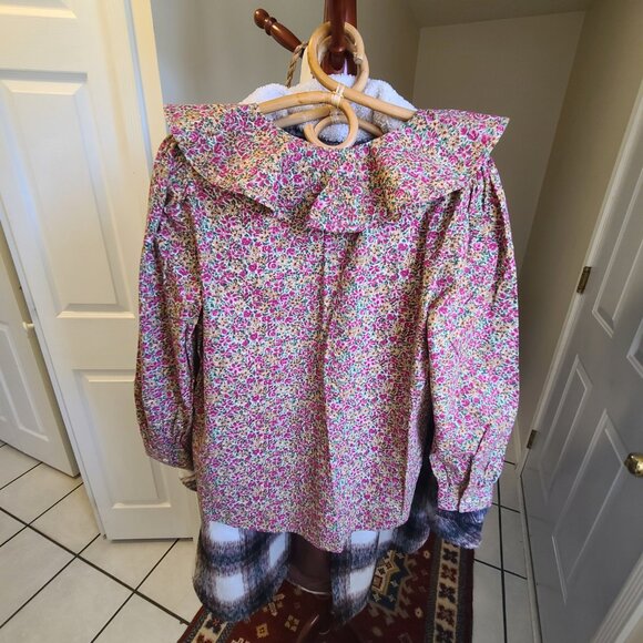 Willow Ridge Floral Blouse - Pink and Green - Picture 2 of 12